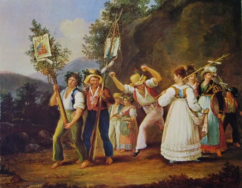 Il ritorno dalla Festa della Madonna dell’Arco